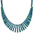Authentic Sterling Silver Azurite Southwest Bead Necklace RX114168